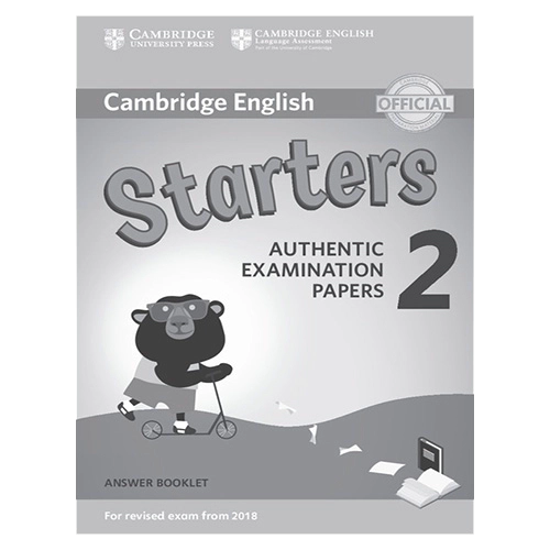Cambridge English Starters 2 for Revised Exam from 2018 Answer Booklet : Authentic Examination Papers