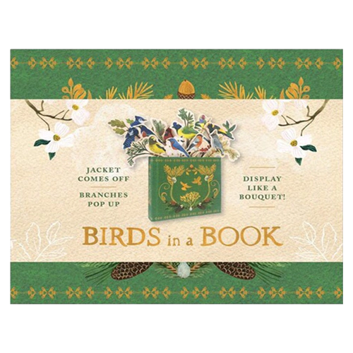 Birds in a Book / Jacket Comes Off. Branches Pop Up. Display Like a Bouquet! (Hardcover)(Uplifting Edition)