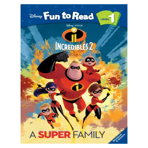 Disney Fun to Read, Learn to Read! 1-31 / A Super Family (Incredibles 2) Student&#039;s Book