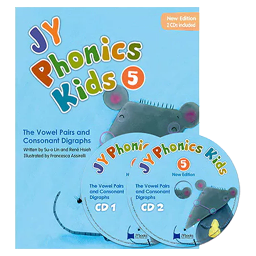JY Phonics Kids 5 The Vowel Pairs and Consonant Digraphs Student&#039;s Book with Audio CD(2) (New)