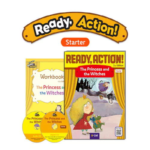 Ready Action Starter Set / The Princess and the Witches (Student&#039;s Book+WorkBook+Audio CD+Digital CD) (2nd Edition)