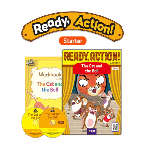 Ready Action Starter Set / The Cat and the Bell (Student&#039;s Book+WorkBook+Audio CD+Digital CD) (2nd Edition)