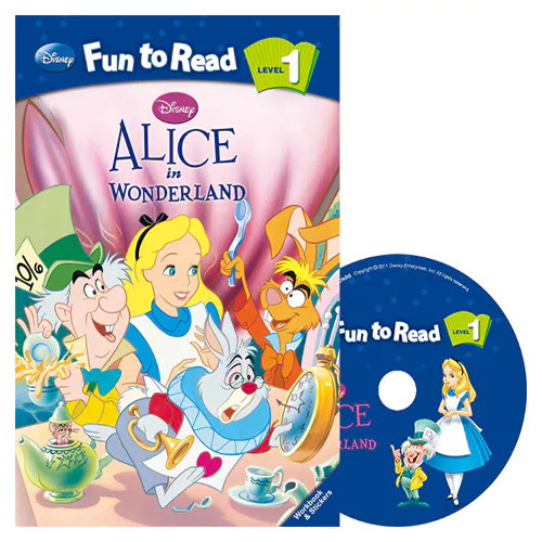 Disney Fun to Read, Learn to Read! 1-10 / Alice in Wonderland (Alice in Wonderland) Student&#039;s Book with Workbook &amp; Audio CD(1)
