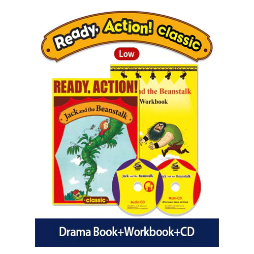 Ready Action! Classic Low Set / Jack and The Beanstalk (Drama Book + Workbook + Audio CD + Multi-CD)