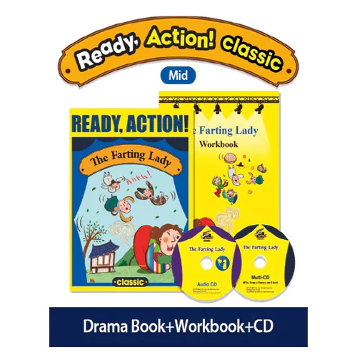 Ready Action! Classic Middle Set / The Farting Lady (Drama Book + Workbook + Audio CD + Multi-CD)