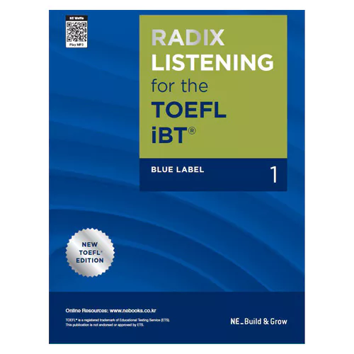 RADIX Listening for the TOEFL iBT Blue Label 1 Student&#039;s Book with Answer Key &amp; Audio Scripts (2021)