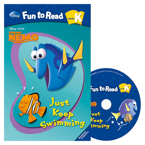 Disney Fun to Read, Learn to Read! K-08 / Just Keep Swimming (Finding Nemo) Student&#039;s Book with Workbook &amp; Audio CD(1)