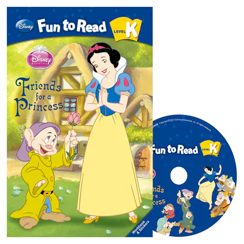 Disney Fun to Read, Learn to Read! K-10 / Friends for a Princess (Snow White and the Seven Dwarfs) Student&#039;s Book with Workbook &amp; Audio CD(1)