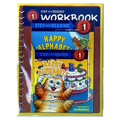 Step into Reading Step1 / Happy Alphabet! A Phonics Reader (Book+CD+Workbook)(New)