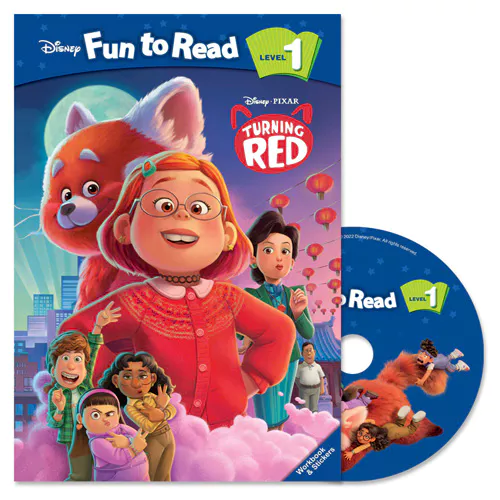 Disney Fun to Read, Learn to Read! 1-36 Turning Red Student&#039;s Book with Workbook &amp; Audio CD(1)