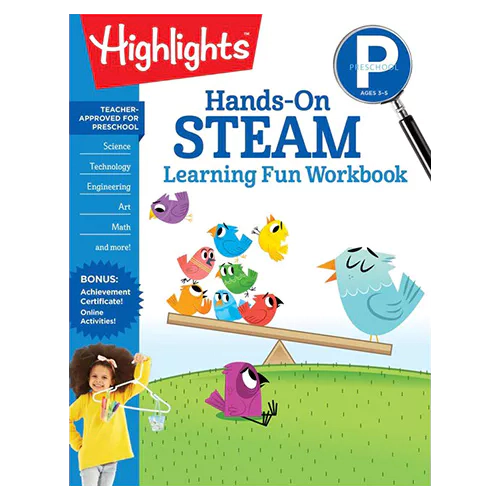 Highlights Preschool Hands-On STEAM Learning Fun Workbook (Grade Pre-K)