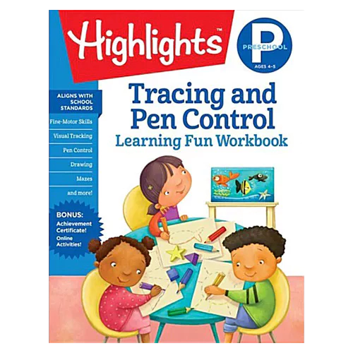Highlights Preschool Tracing and Pen Control Learning Fun Workbook (Grade Pre-K)