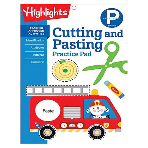 highlights Preschool Cutting and Pasting Practice Pad (Grade Pre-K)