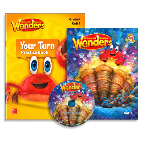 Wonders Grade K.01 Reading / Writing Workshop &amp; Your Turn Practice Book with QR