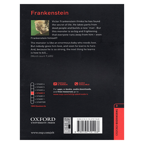 New Oxford Bookworms Library 3 / Frankenstein (3rd Edition)(New Cover)
