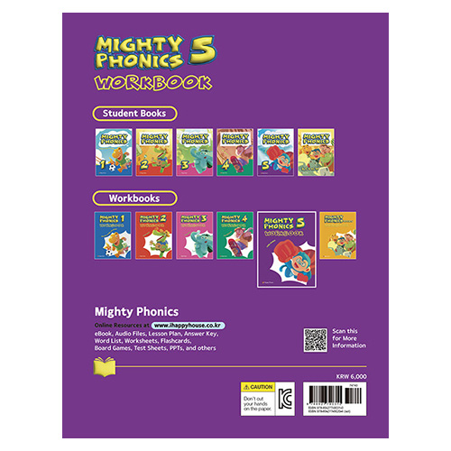 Mighty Phonics 5 More Vowels Workbook