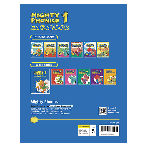 Mighty Phonics 1 Alphabet Letters and Sounds Workbook