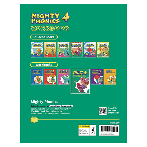 Mighty Phonics 4 More Consonants Workbook