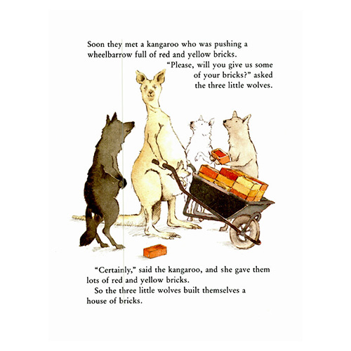Three Little Wolves And Big Bad Pigs (Paperback)