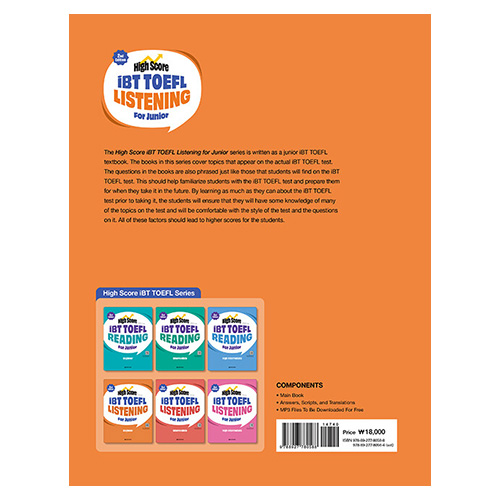 High Score iBT TOEFL Listening For Junior Beginner (2nd Edition)
