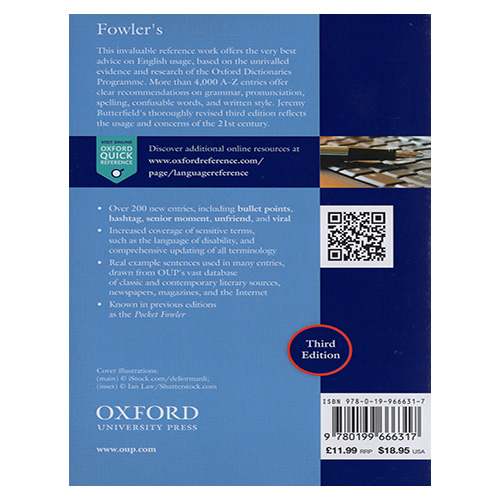 Oxford Fowler&#039;s Concise Modern English Usage (3rd Edition)