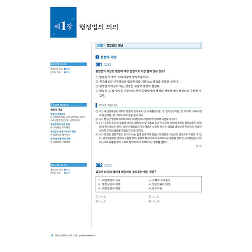 해커스공무원 함수민 행정법총론 단원별 기출문제집 (2024)