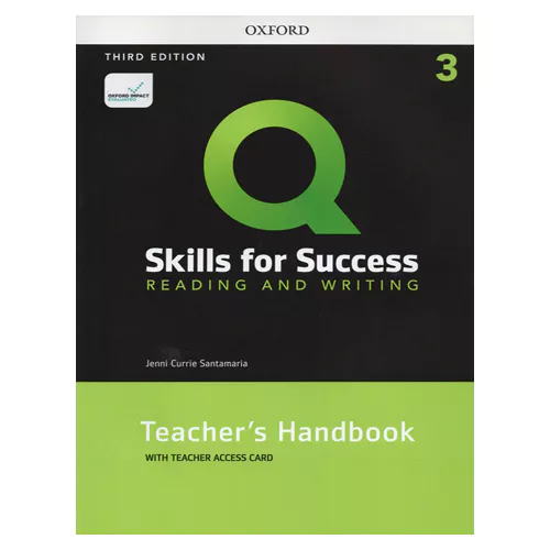 Q Skills for Success Reading &amp; Writing 3 Teacher&#039;s Handbook Teacher Access Code Card (3rd Edition)
