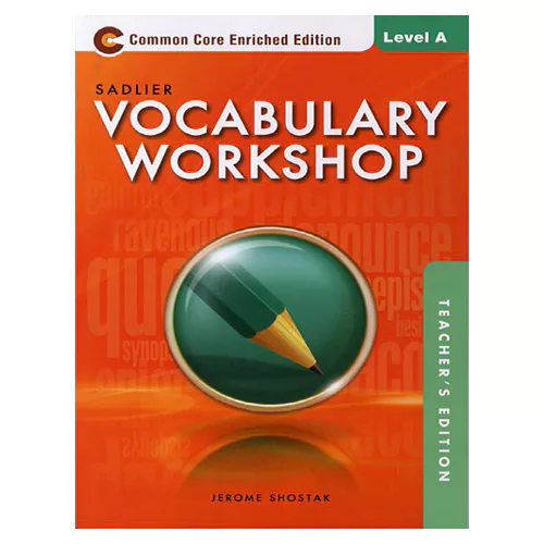 Vocabulary Workshop A Teachers Edition (Enriched Edition)