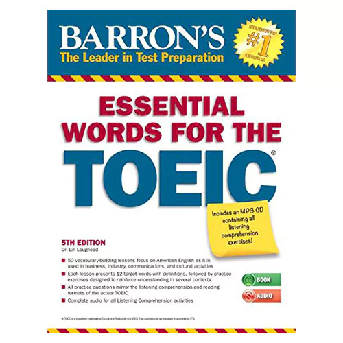 Barron&#039;s Essential Words for the TOEIC Student&#039;s Book with MP3 CD (5th Edition)