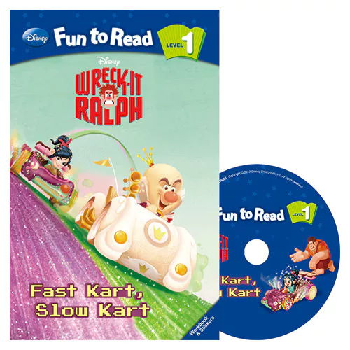 Disney Fun to Read, Learn to Read! 1-23 / Fast Kart, Slow Kart (Wreck-It Ralph) Student&#039;s Book with Workbook &amp; Audio CD(1)