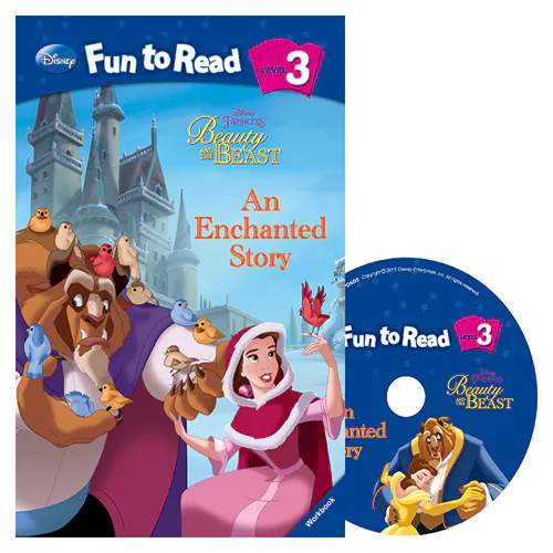 Disney Fun to Read, Learn to Read! 3-14 / An Enchanted Story (Beauty and the Beast) Student&#039;s Book with Workbook &amp; Audio CD(1)