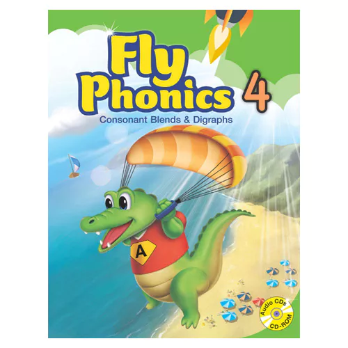 Fly Phonics 4 Consonant Blends  &amp; Digraphs Student&#039;s Book with Readers &amp; Audio CD(2) &amp; Interactive CD-Rom(1)