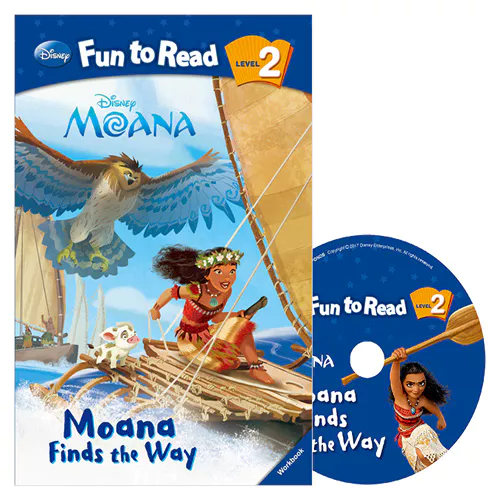 Disney Fun to Read, Learn to Read! 2-33 / Moana Finds the Way (Moana) Student&#039;s Book with Workbook &amp; Audio CD(1)