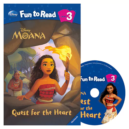 Disney Fun to Read, Learn to Read! 3-22 / Quest for the Heart (Moana) Student&#039;s Book with Workbook &amp; Audio CD(1)