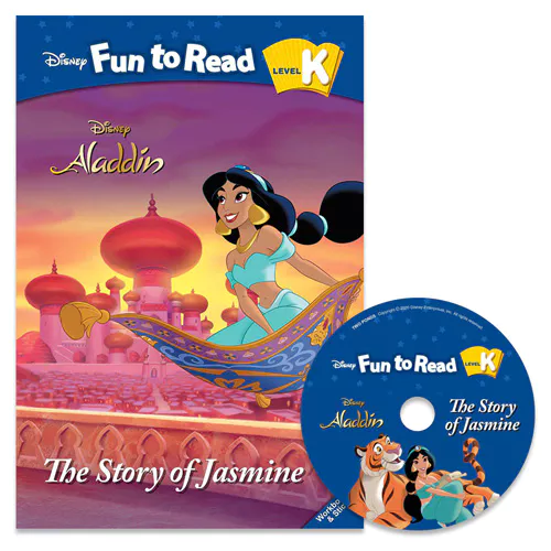 Disney Fun to Read, Learn to Read! K-15 / The Story of Jasmine (Aladdin) Student&#039;s Book with Workbook &amp; Audio CD(1)