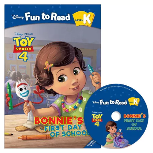 Disney Fun to Read, Learn to Read! K-20 / Bonnie&#039;s First Day of School (Toy Story 4) Student&#039;s Book with Workbook &amp; Audio CD(1)