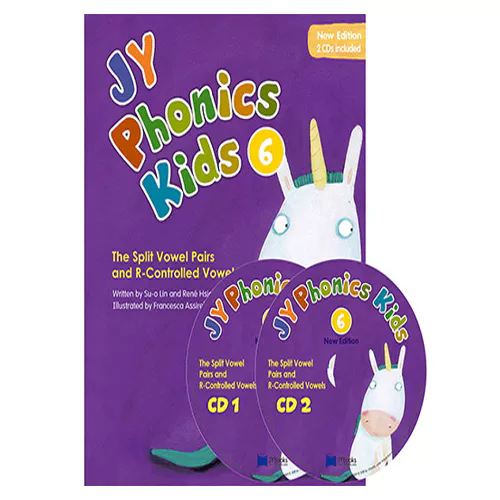 JY Phonics Kids 6 The Split Vowel Pairs and R-Controlled Vowels Student&#039;s Book with Audio CD(2) (New)