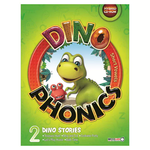 Dino Phonics 2 Short Vowels Student&#039;s Book with Stories &amp; Hybrid CD-Rom(1)