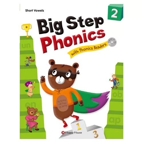 Big Step Phonics 2 Short Vowels Student&#039;s Book with Workbook &amp; Phonics Readers &amp; Multi-Rom(2)