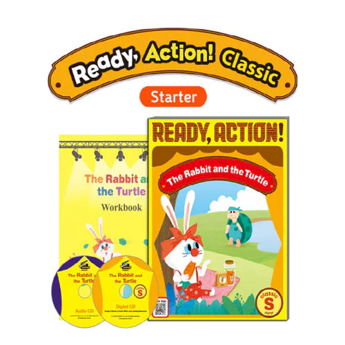 Ready Action! Classic Starter Set / The Rabbit and the Turtle (Student&#039;s Book+WorkBook+Audio CD+Digital CD)