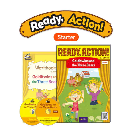 Ready Action Starter Set / Golditwins and The Three Bears (Student&#039;s Book+WorkBook+Audio CD+Digital CD) (2nd Edition)