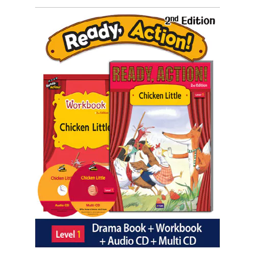 Ready Action 1 Set / Chicken Little (Student&#039;s Book+WorkBook+Audio CD+Multi CD) (2nd Edition)(2020)