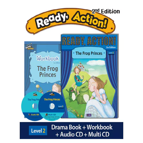 Ready Action 2 Set / The Frog Princes (Student&#039;s Book+WorkBook+Audio CD+Multi CD) (2nd Edition)(2020)