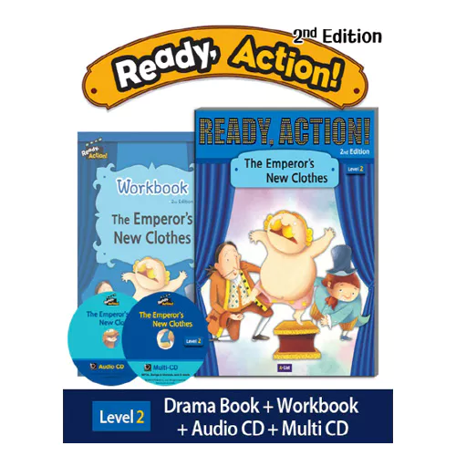 Ready Action 2 Set / The Emperor&#039;s New Clothes (Student&#039;s Book+WorkBook+Audio CD+Multi CD) (2nd Edition)(2020)