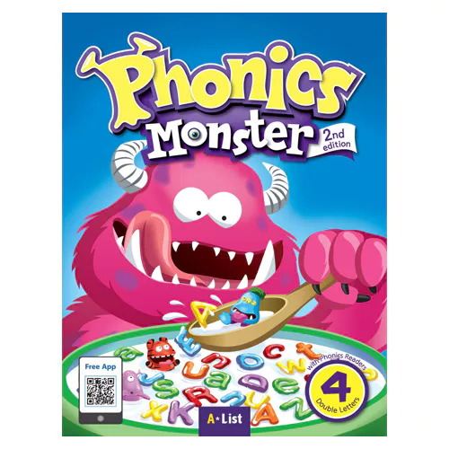 Phonics Monster 4 Double Letters Student&#039;s Book with Phonics Readers &amp; App (2nd Edition)