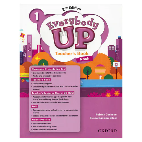 Everybody Up 1 Teacher&#039;s Book with DVD &amp; Online Practice and CD-Rom (2nd Edition)