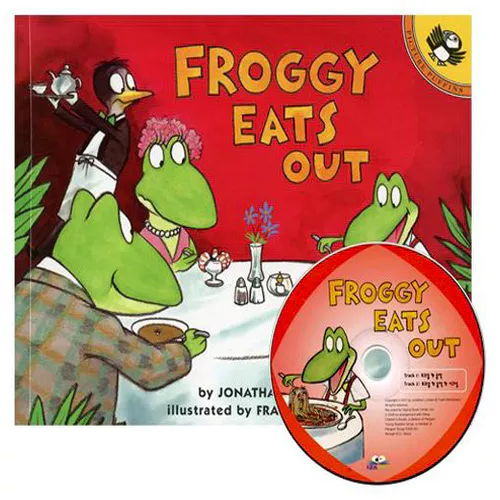 Froggy Eats Out Paperback+Audio CD Set