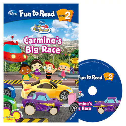 Disney Fun to Read, Learn to Read! 2-09 / Carmine&#039;s Big Race (Little Einsteins) Student&#039;s Book with Workbook &amp; Audio CD(1)