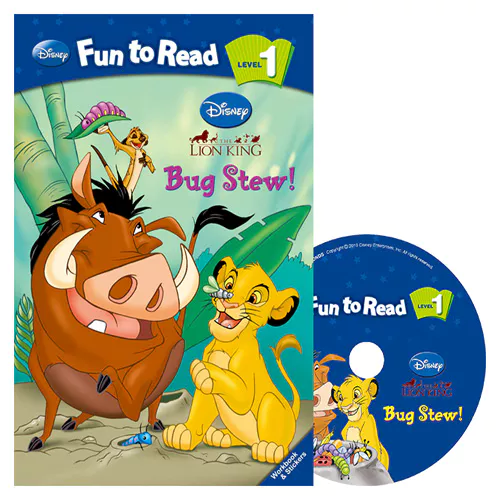 Disney Fun to Read, Learn to Read! 1-02 / Bug Stew! (The Lion King) Student&#039;s Book with Workbook + CD