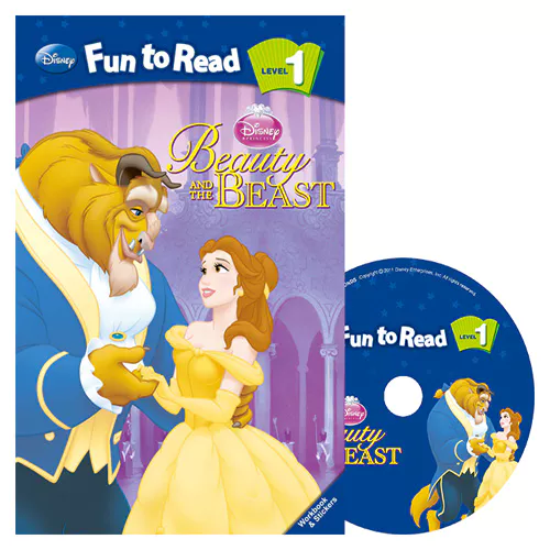 Disney Fun to Read, Learn to Read! 1-16 / Beauty and the Beast (Beauty and the Beast) Student&#039;s Book with Workbook &amp; Audio CD(1)